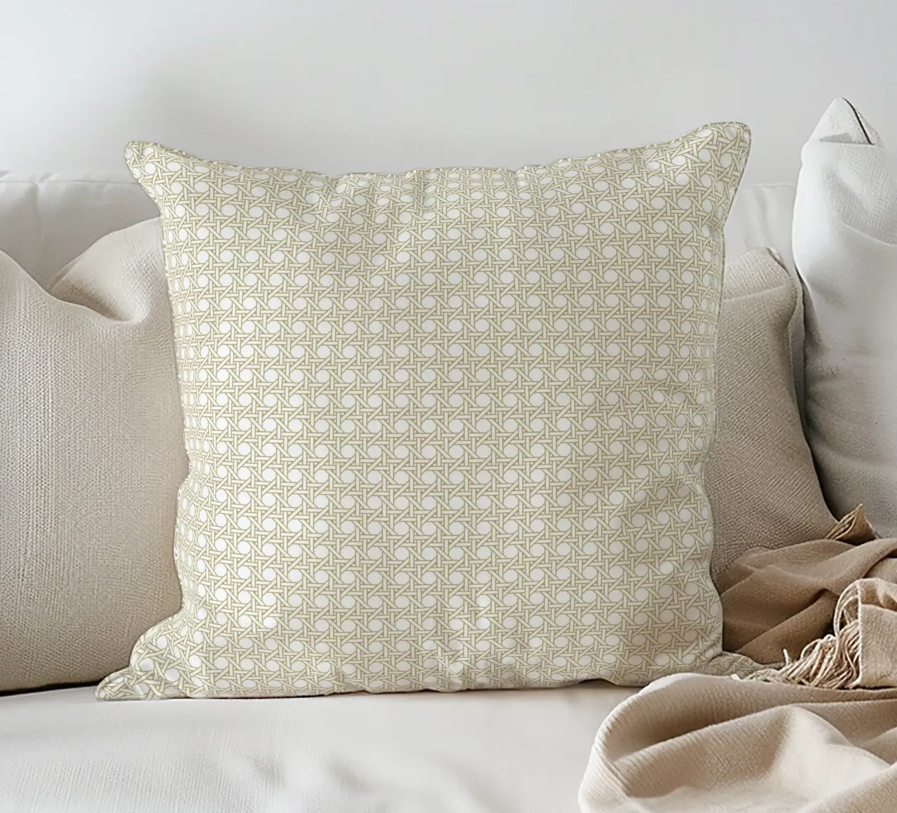 Rattan pattern cuscino da apoloprints
