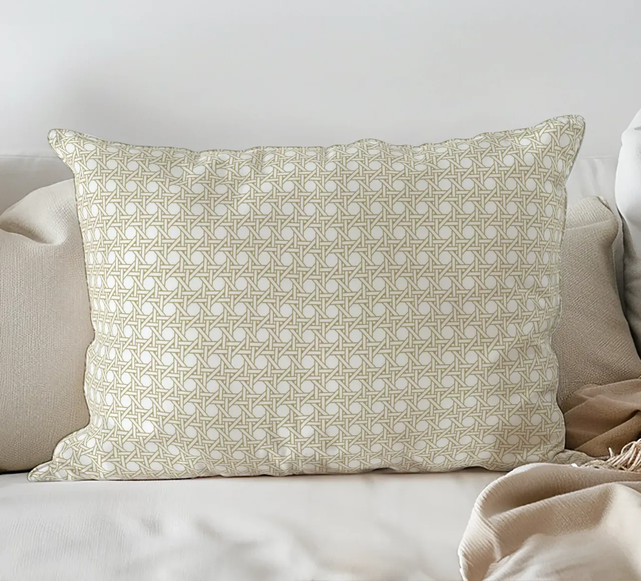 Rattan pattern cuscino da apoloprints