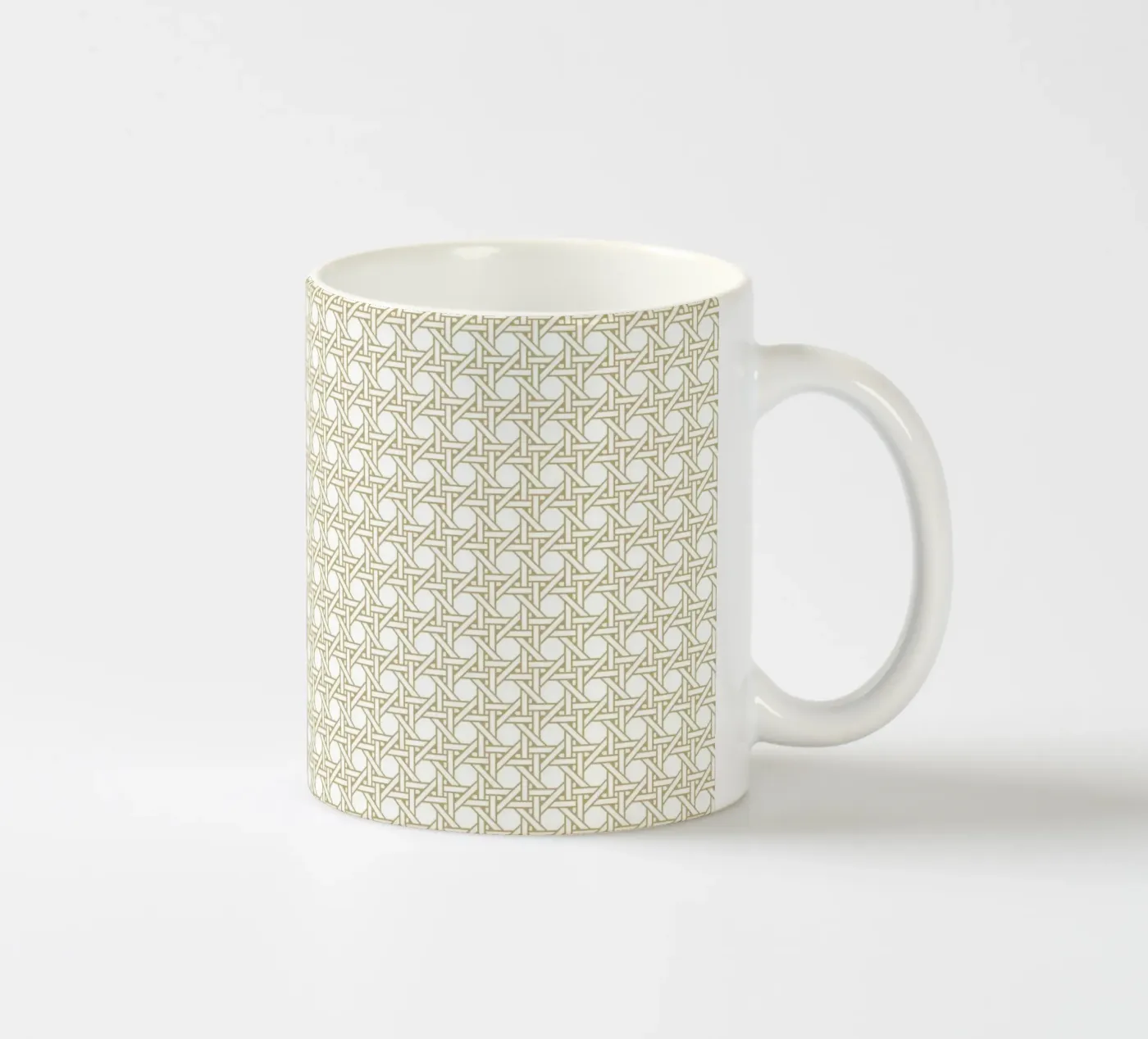 Rattan pattern tazza in ceramica da Apolo Prints