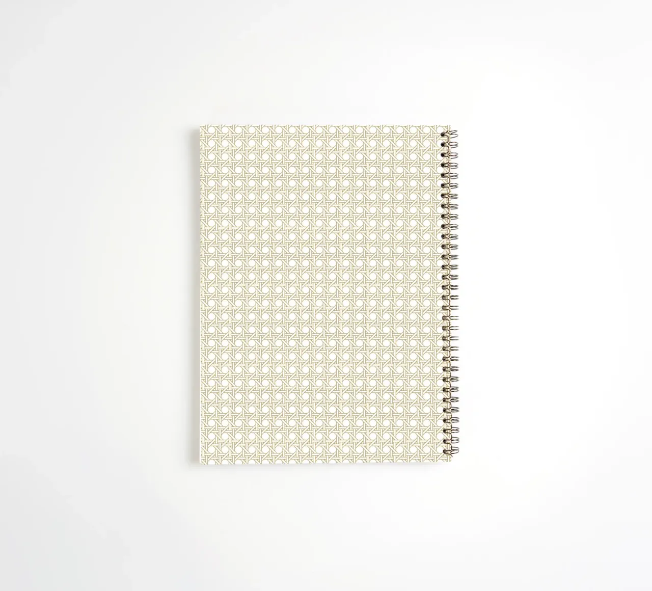 Rattan pattern spiral notebook by apoloprints