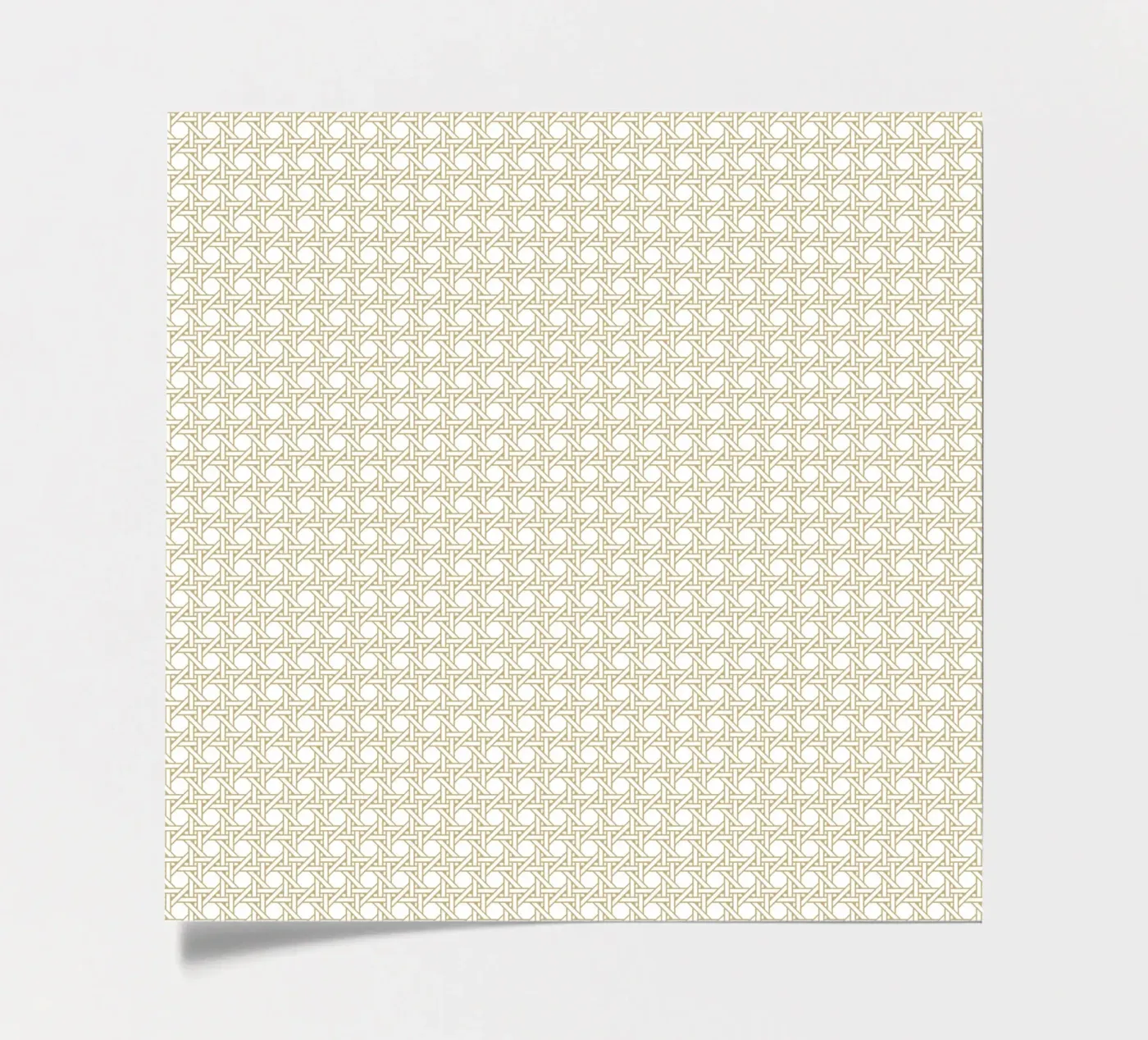 Rattan pattern stickervel van Apolo Prints