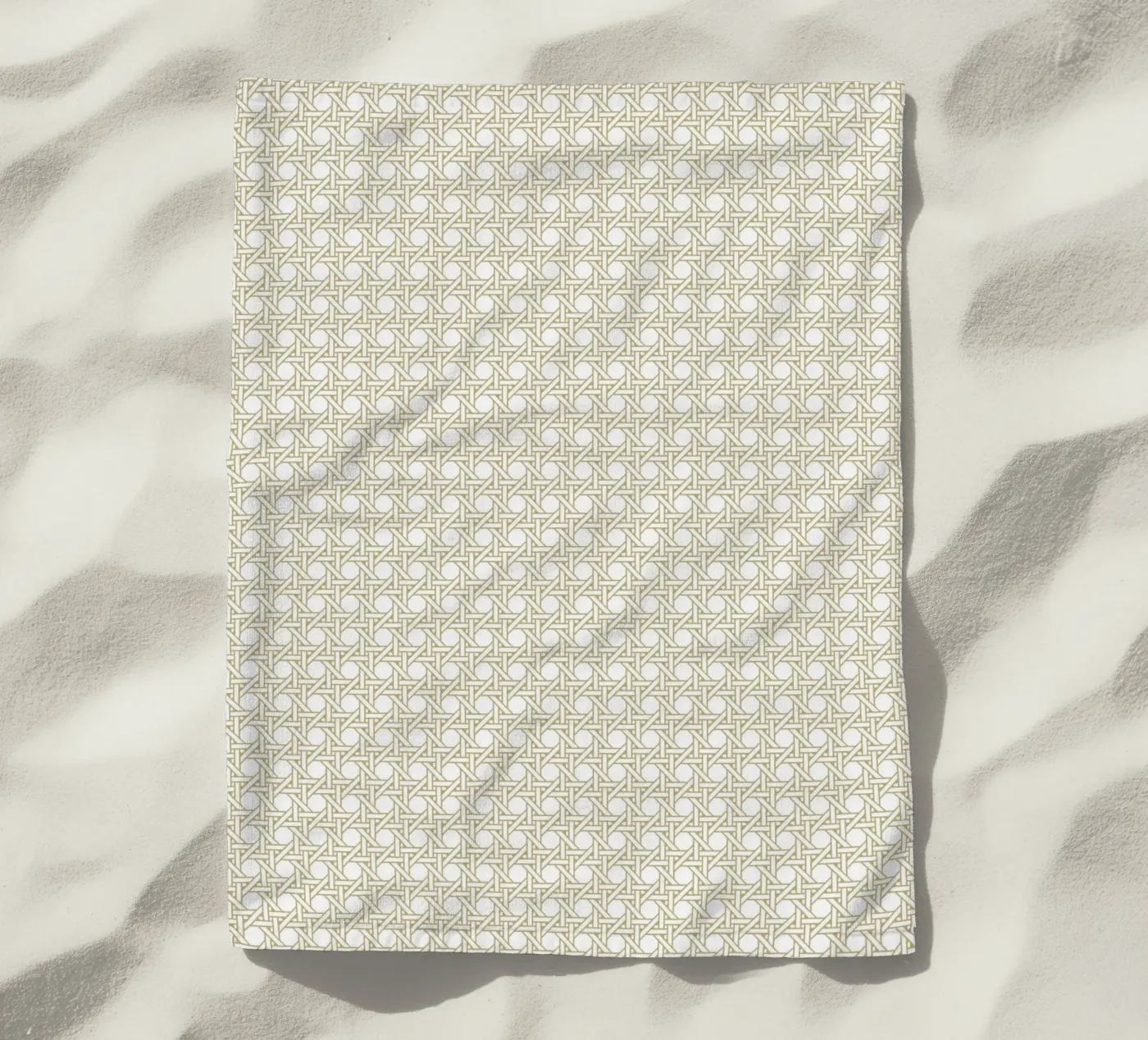 Rattan pattern beach towel by Apolo Prints