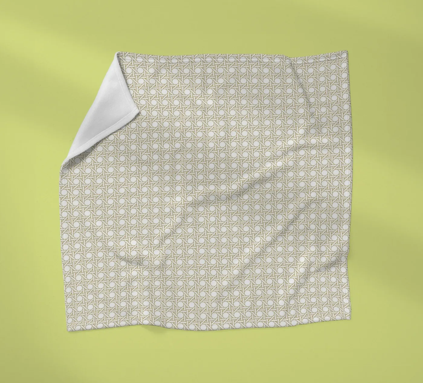 Rattan pattern Fleecedecke von Apolo Prints