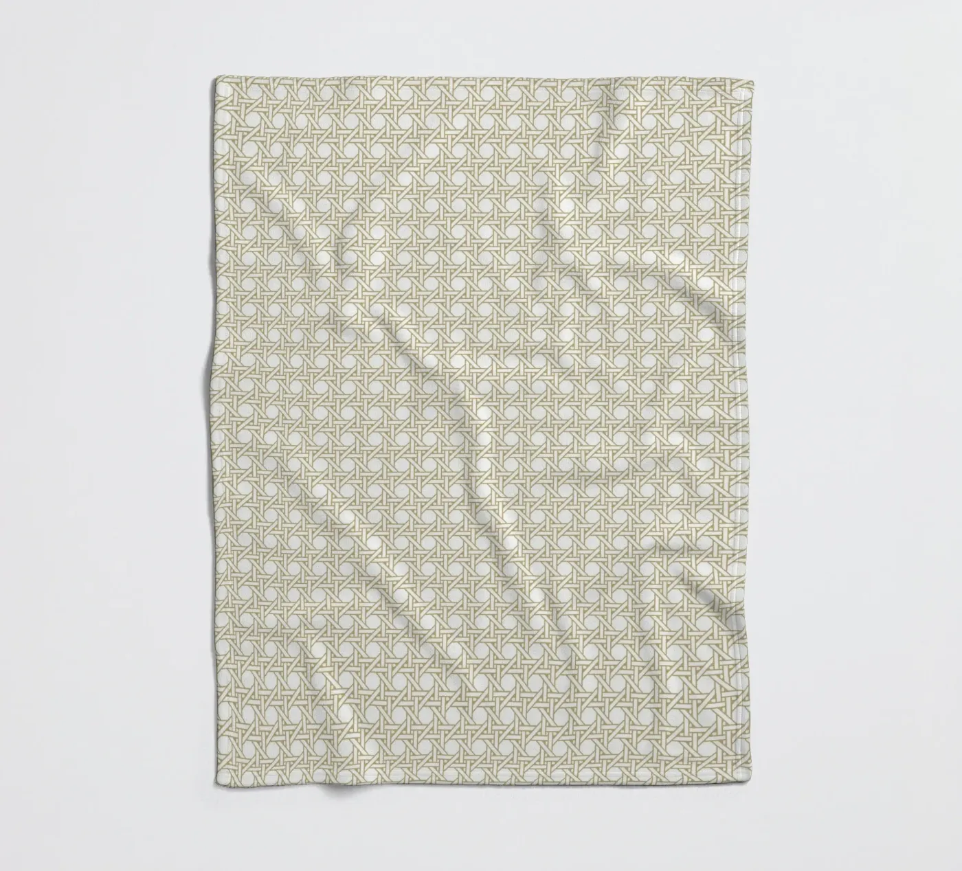 Rattan pattern Fleecedecke von Apolo Prints