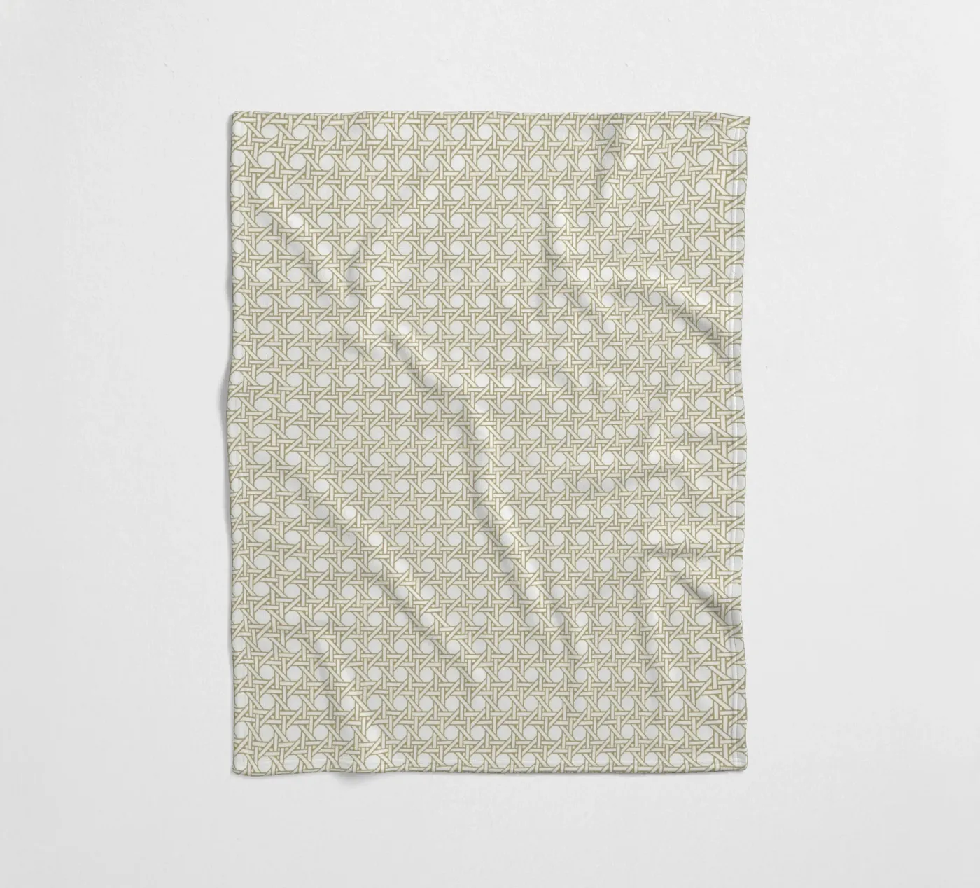 Rattan pattern Fleecedecke von Apolo Prints