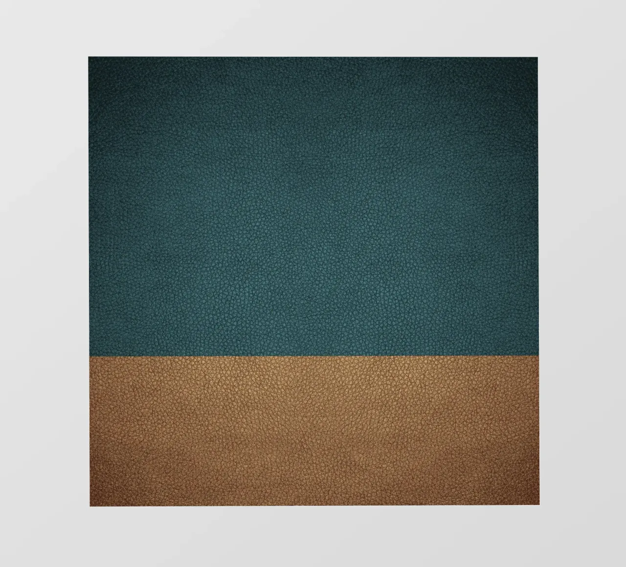 Leather texture teal ocher telo in pvc da apoloprints
