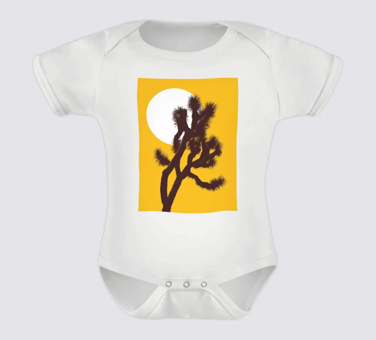 Joshua tree and the moon body neonato maniche corte da apoloprints