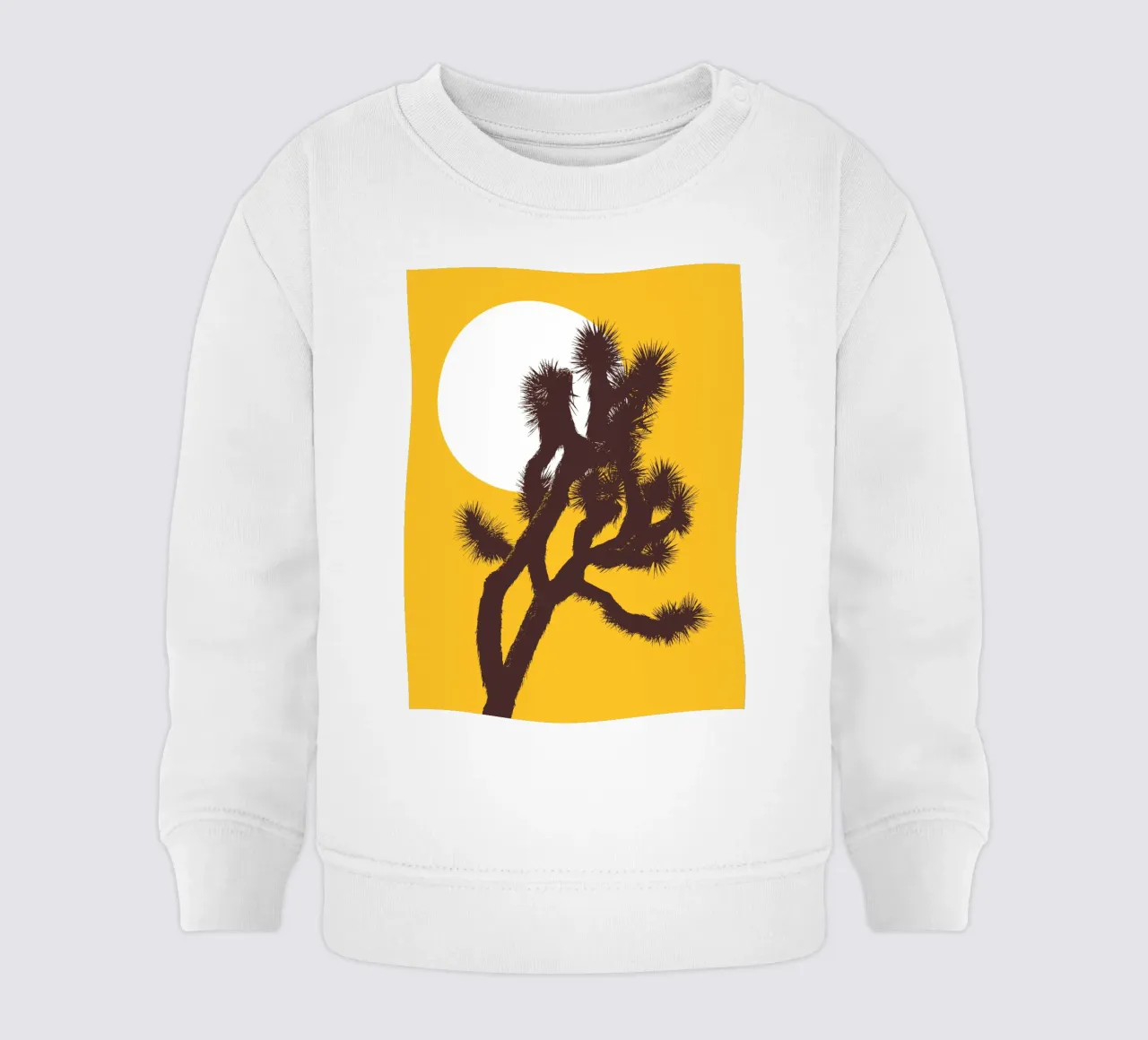 Joshua tree and the moon felpa neonato da apoloprints
