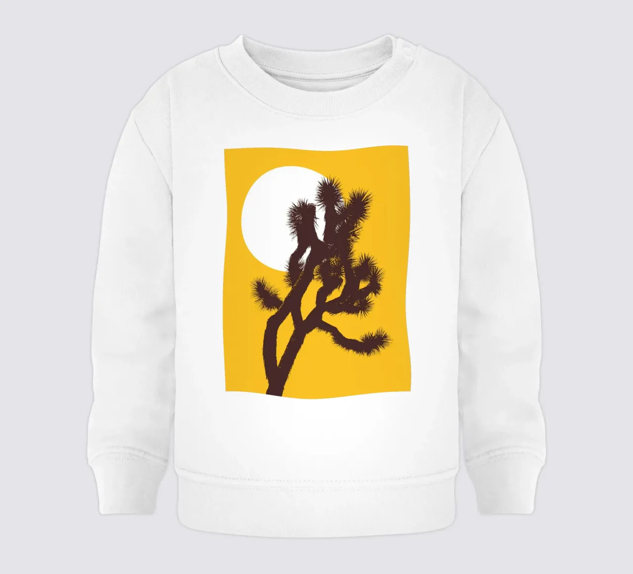 Joshua tree and the moon felpa neonato da apoloprints