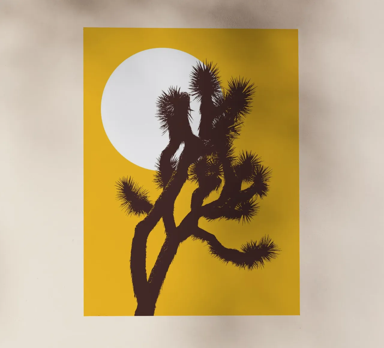 Joshua tree and the moon pellicola backlit da apoloprints
