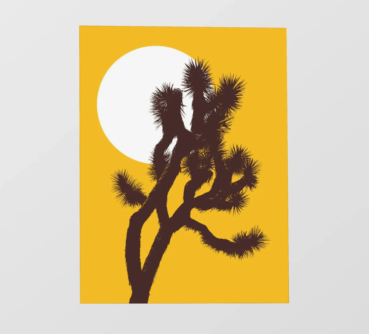 Joshua tree and the moon pellicola backlit da apoloprints
