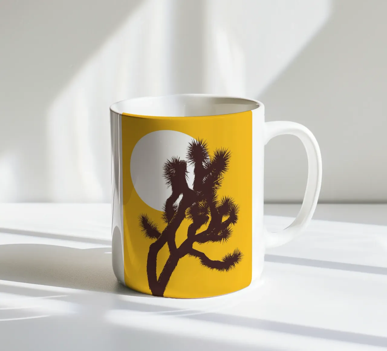 Joshua tree and the moon tazza in ceramica da apoloprints