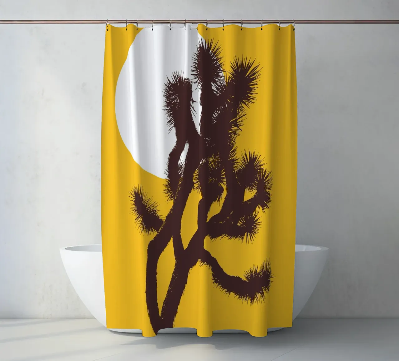 Joshua tree and the moon tenda da doccia da apoloprints