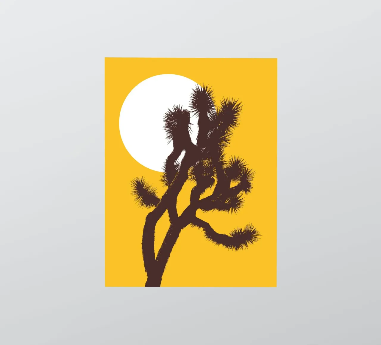 Joshua tree and the moon adesivo da apoloprints