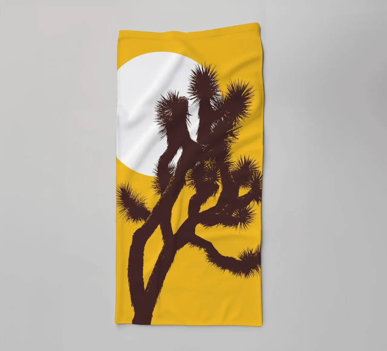 Joshua tree and the moon asciugamano da bagno da apoloprints