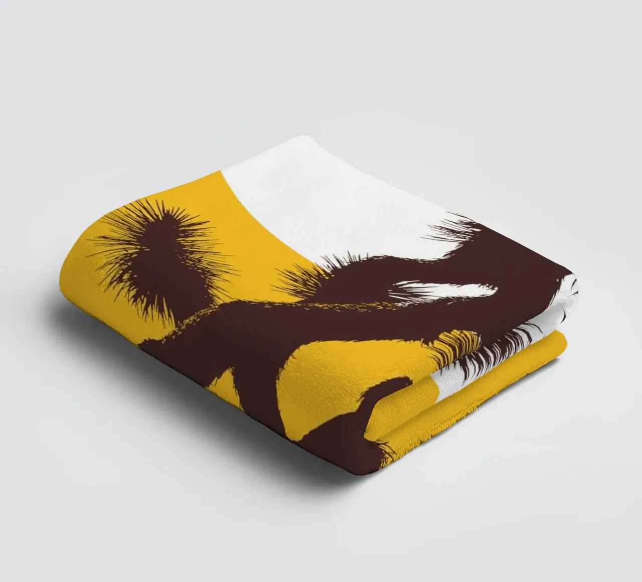 Joshua tree and the moon asciugamano da bagno da apoloprints