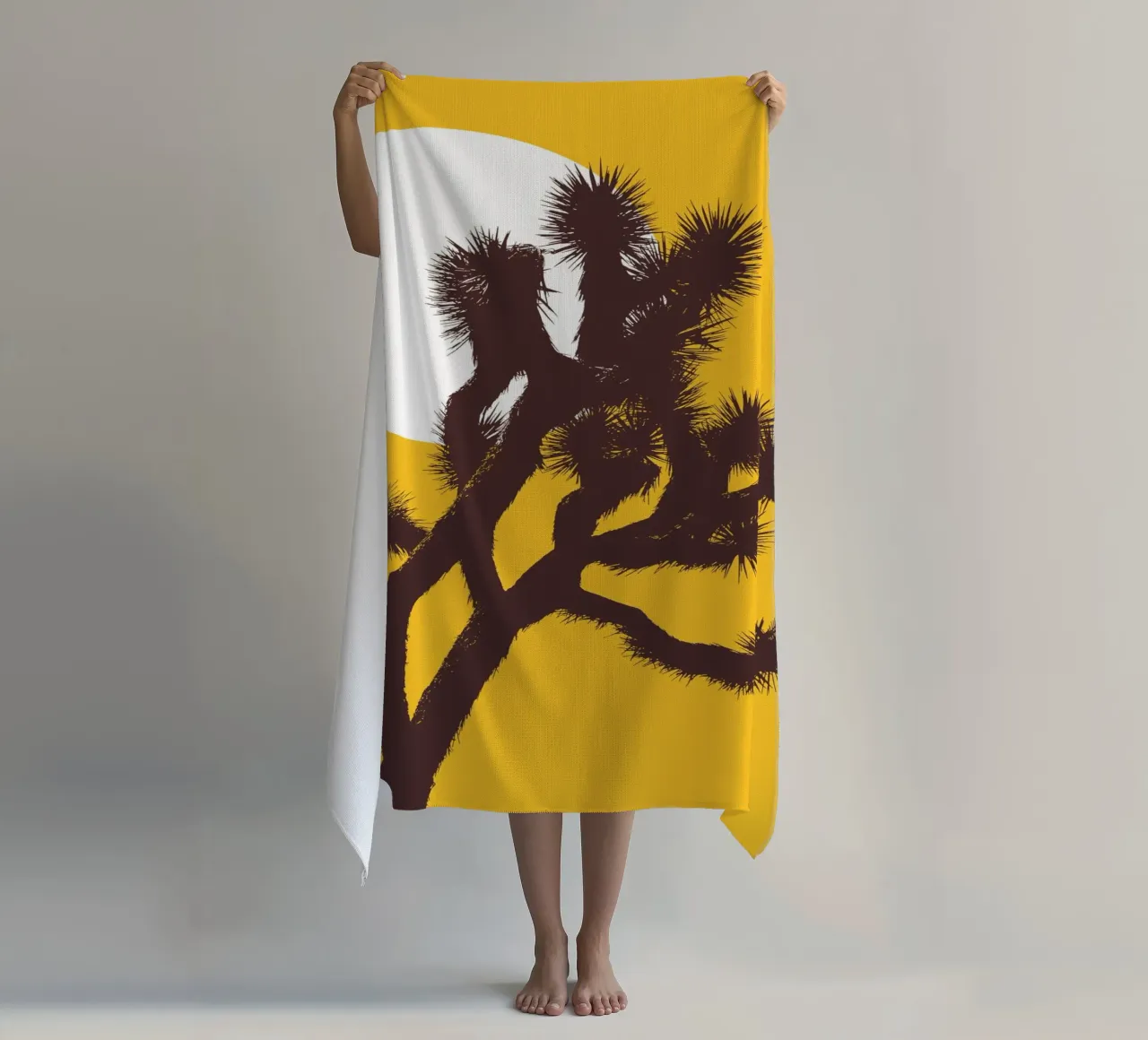 Joshua tree and the moon telo mare da apoloprints