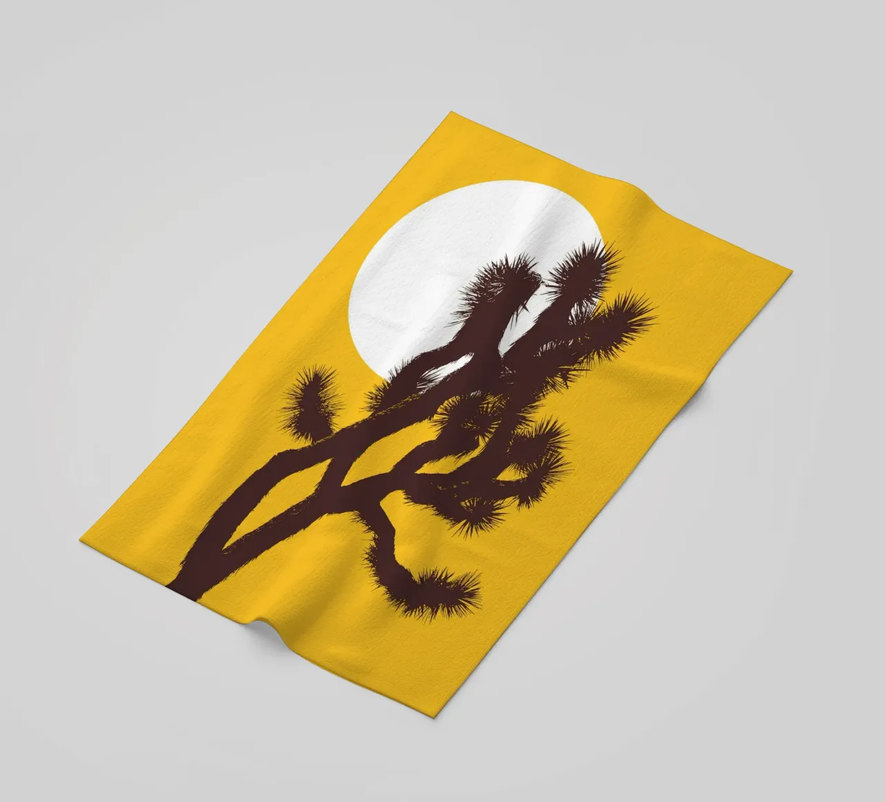 Joshua tree and the moon telo mare da apoloprints