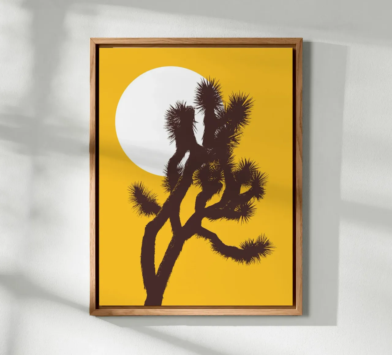 Joshua tree and the moon alluminio dibond da apoloprints