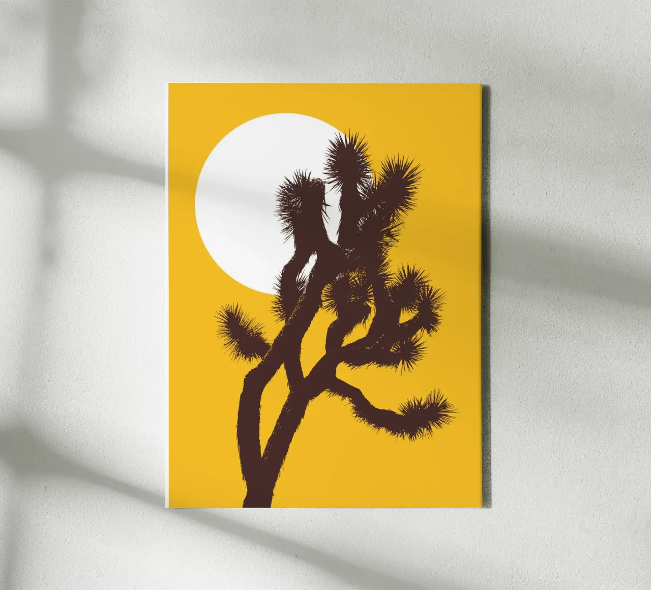 Joshua tree and the moon tela da apoloprints