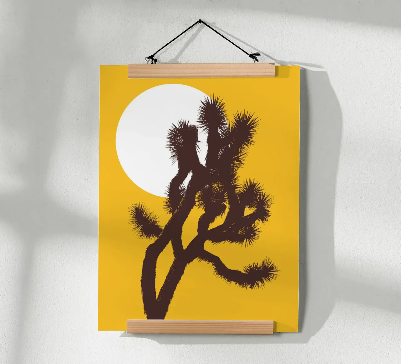 Joshua tree and the moon carta hahnemühle da apoloprints