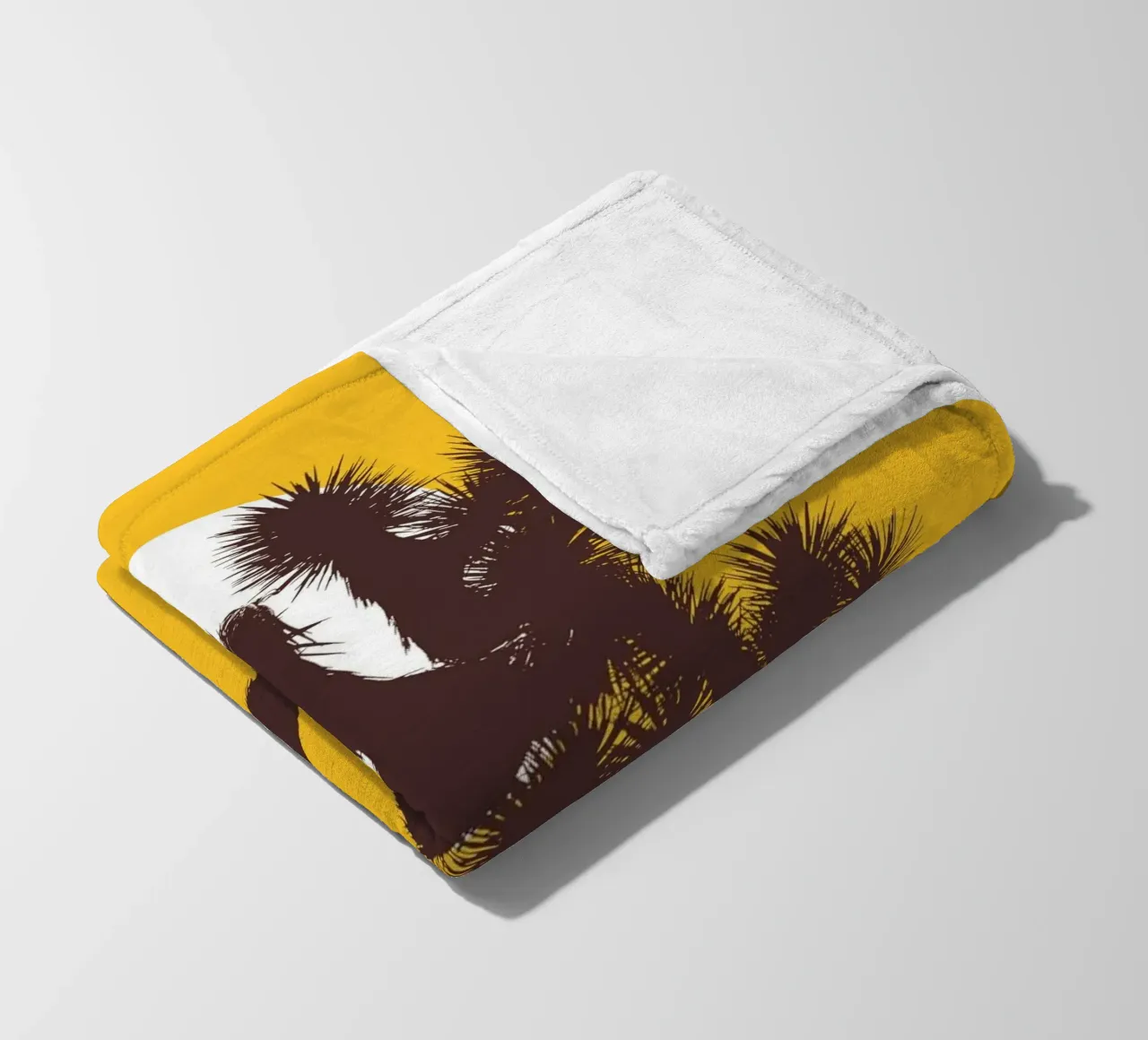 Joshua tree and the moon coperta in pile da apoloprints