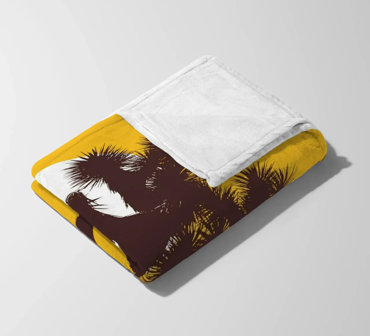 Joshua tree and the moon coperta in pile da apoloprints