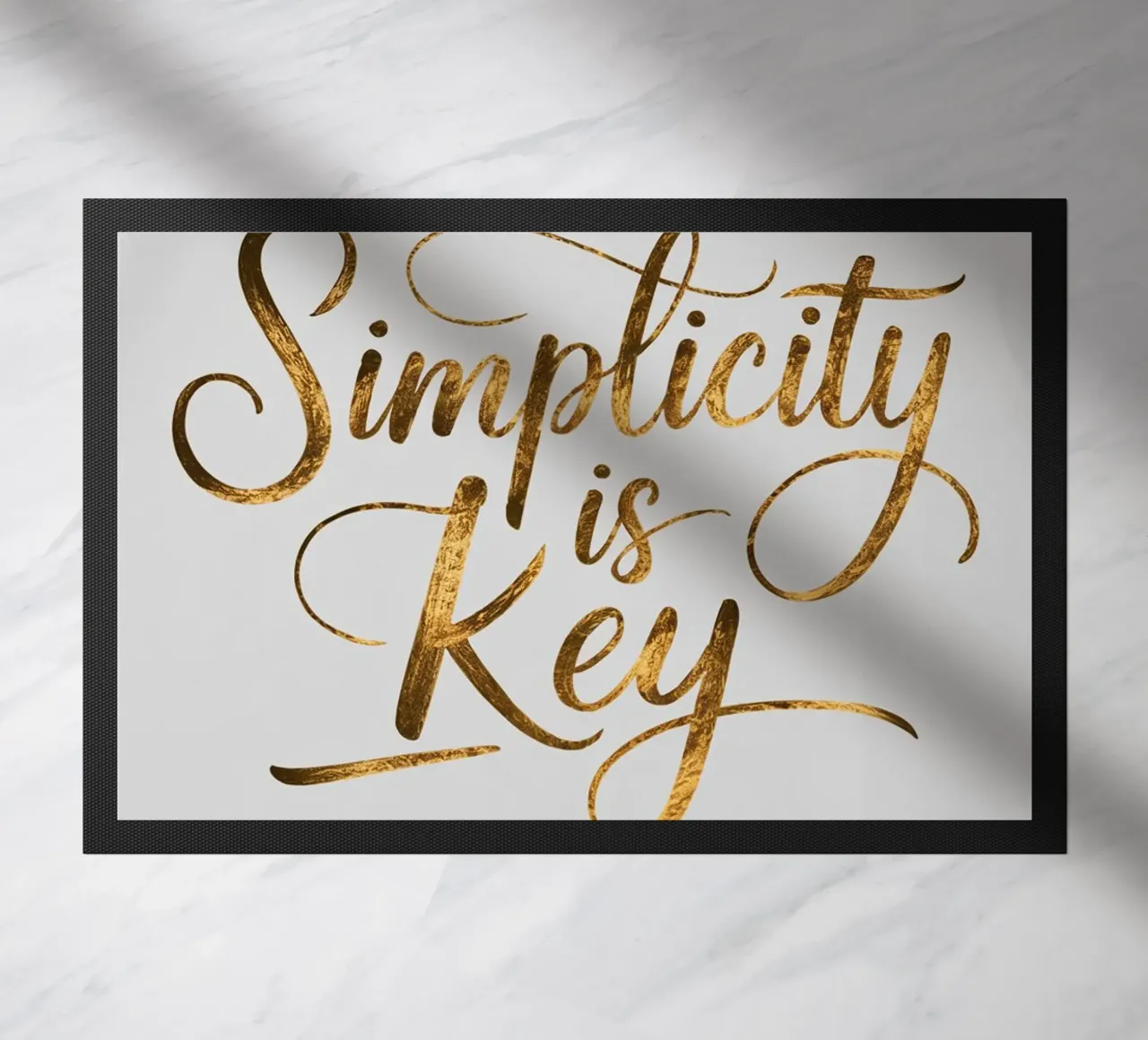 Simplicity is Key doormat by logic