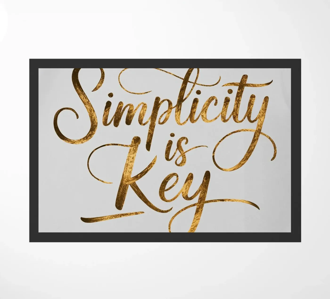 Simplicity is Key doormat by logic