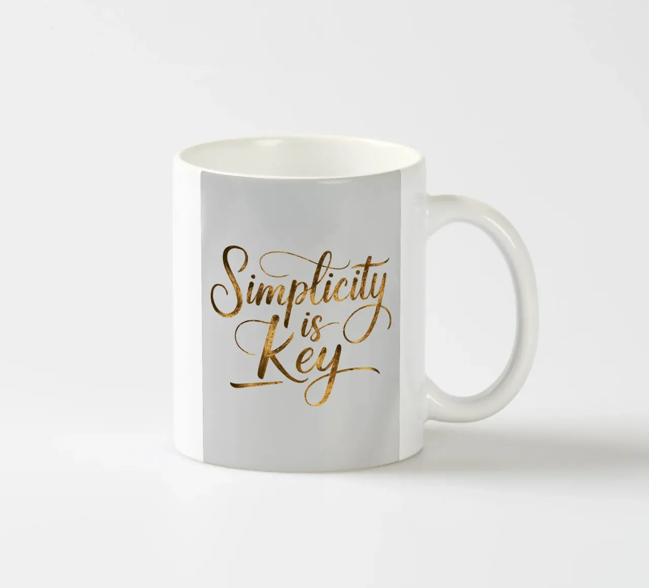 Simplicity is Key ceramic mug by logic