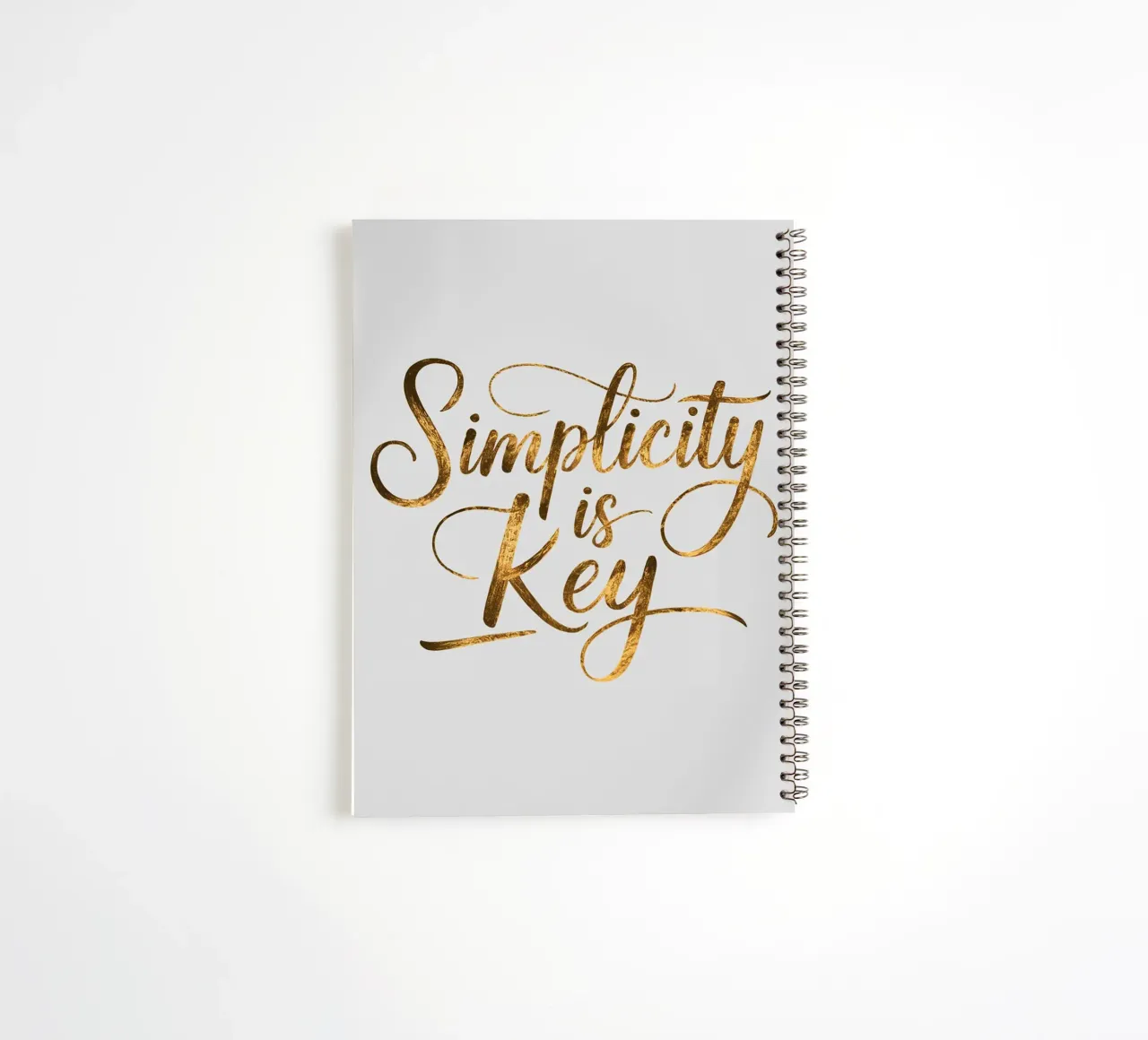 Simplicity is Key spiral notebook by logic