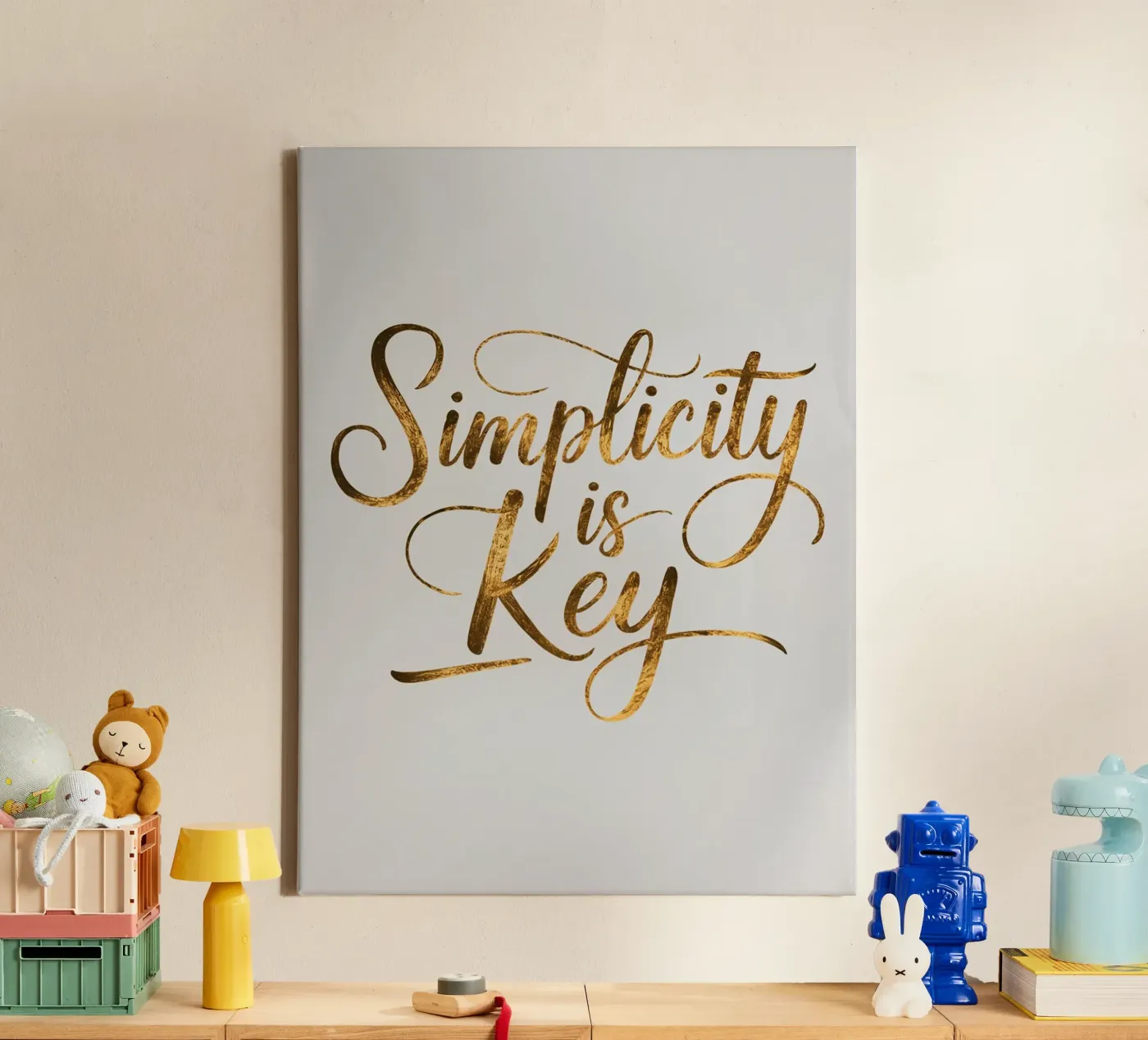 Simplicity is Key canvas by logic