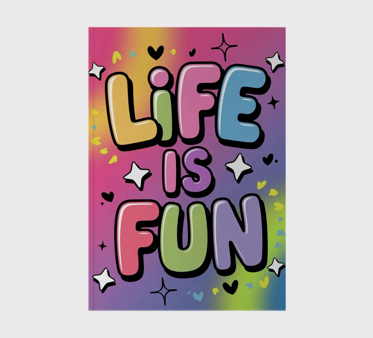 LIFE IS FUN notebook by logic