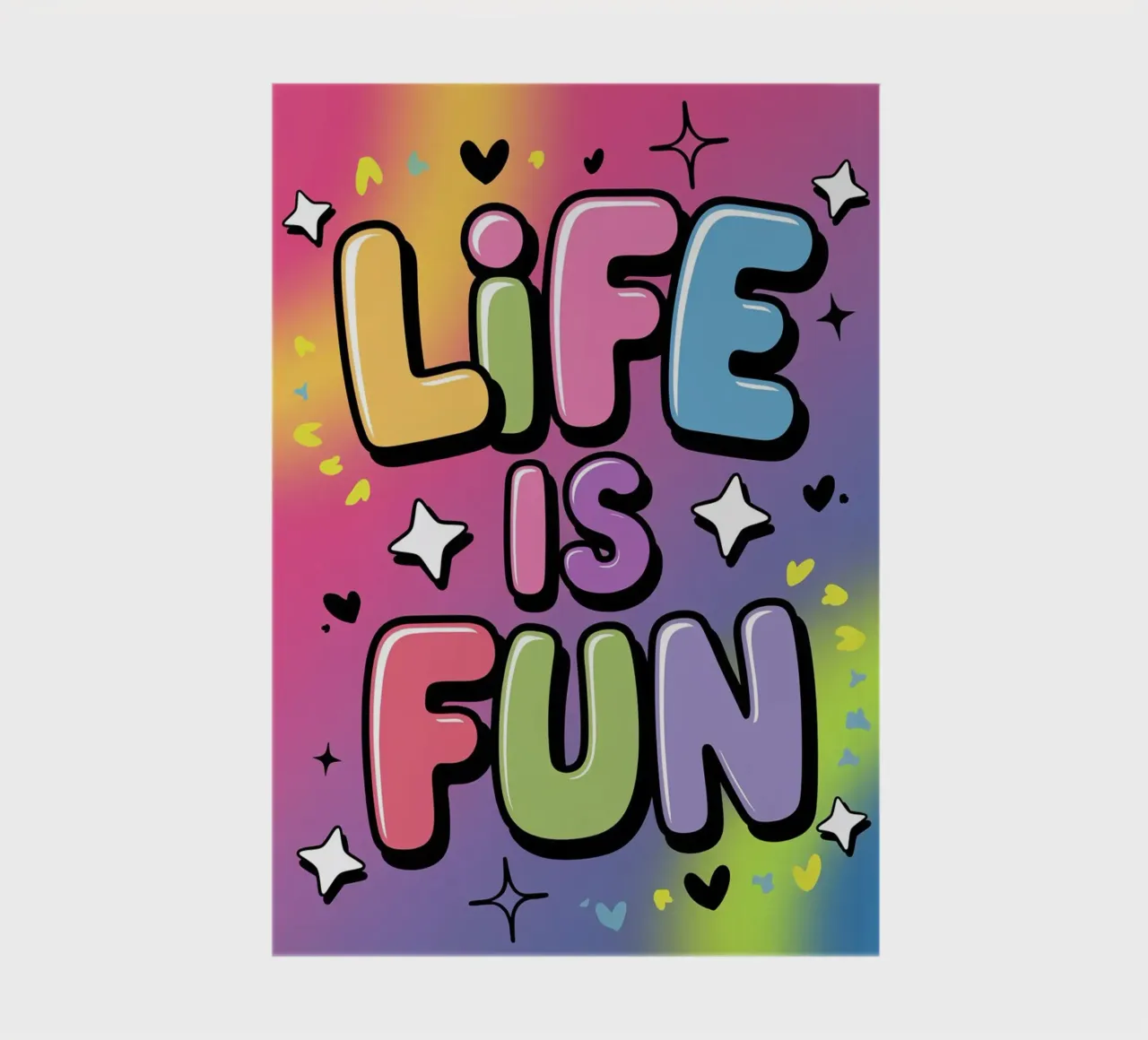 LIFE IS FUN notebook by logic