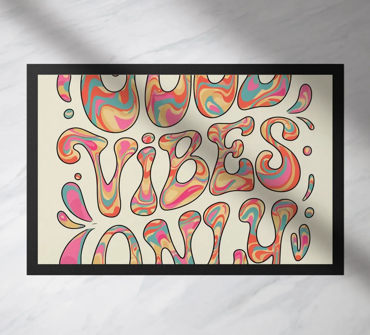 GOOD VIBES ONLY doormat by logic