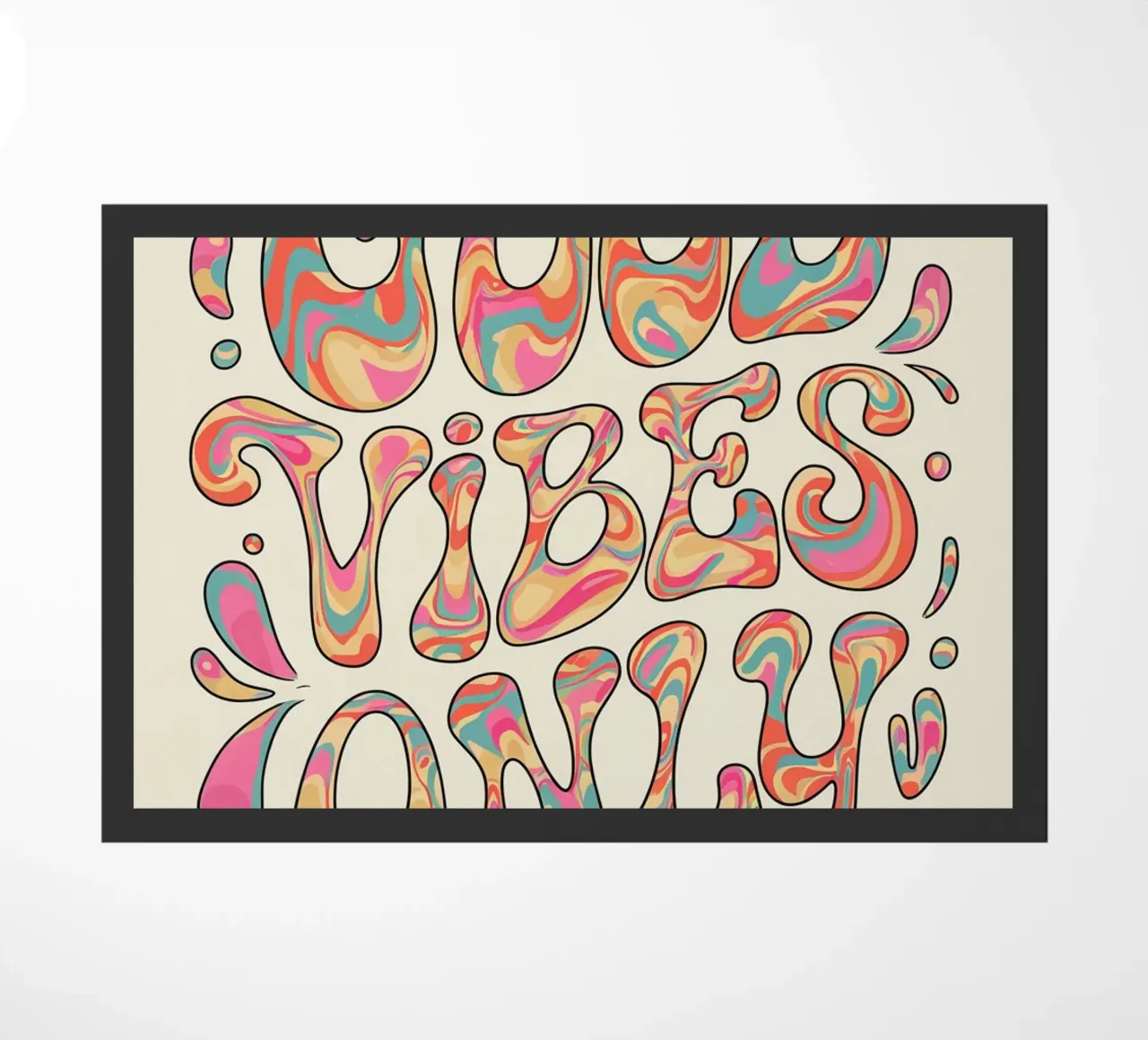 GOOD VIBES ONLY doormat by logic
