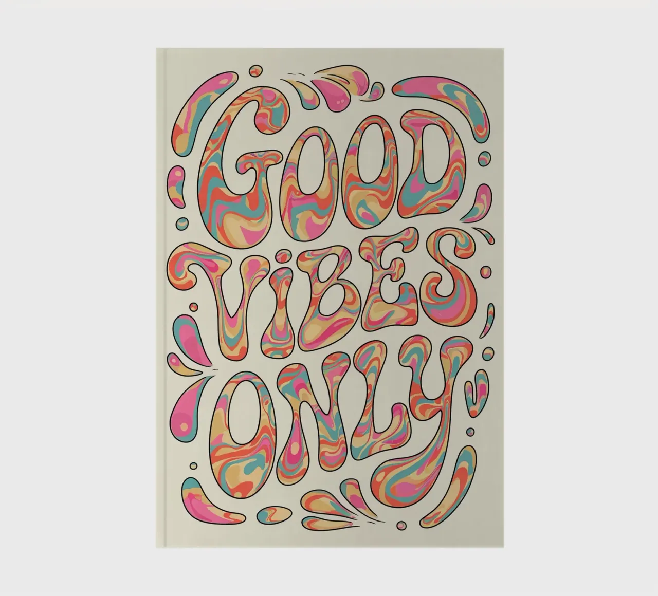 GOOD VIBES ONLY notebook by logic