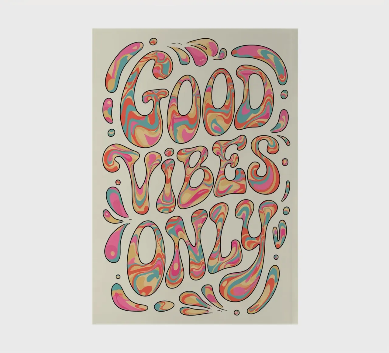 GOOD VIBES ONLY notebook by logic