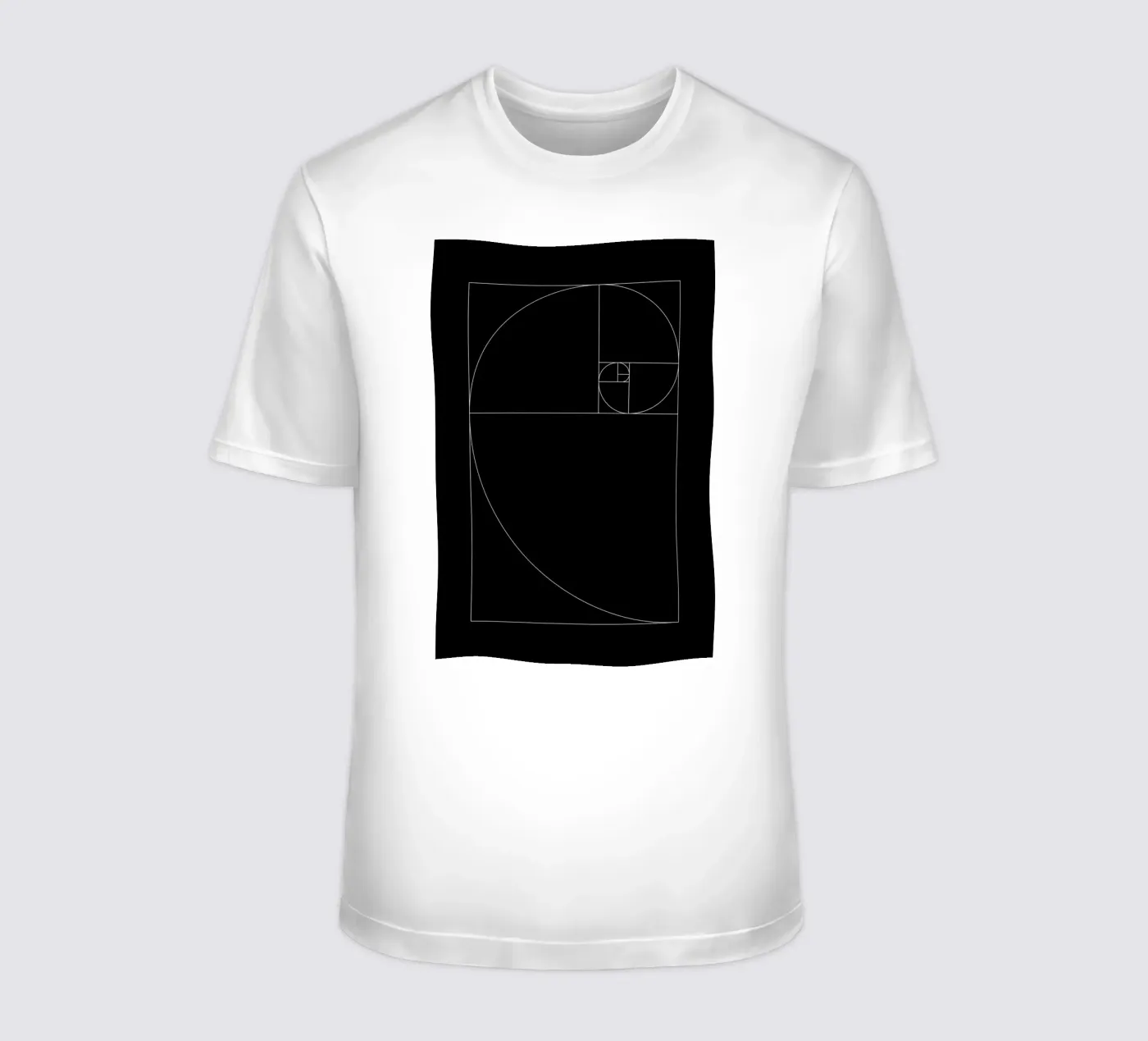 Fibonacci black t-shirt da Apolo Prints