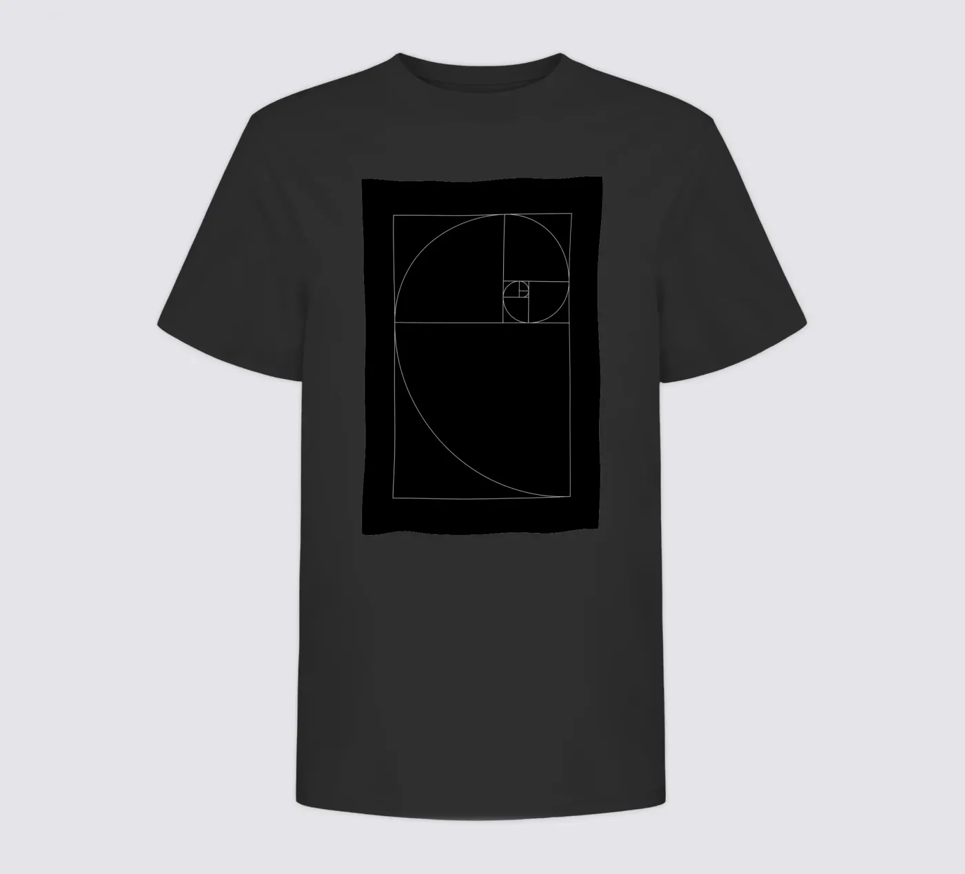 Fibonacci black t-shirt bambini da Apolo Prints