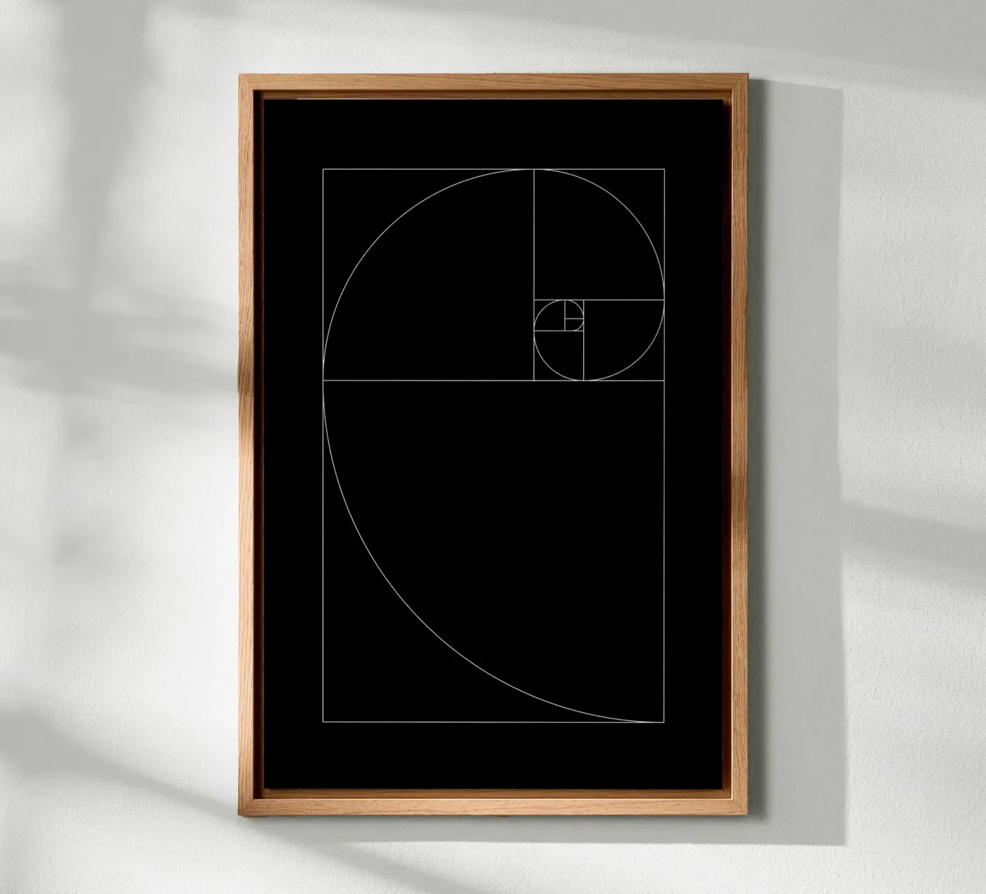 Fibonacci black forex plate by Apolo Prints