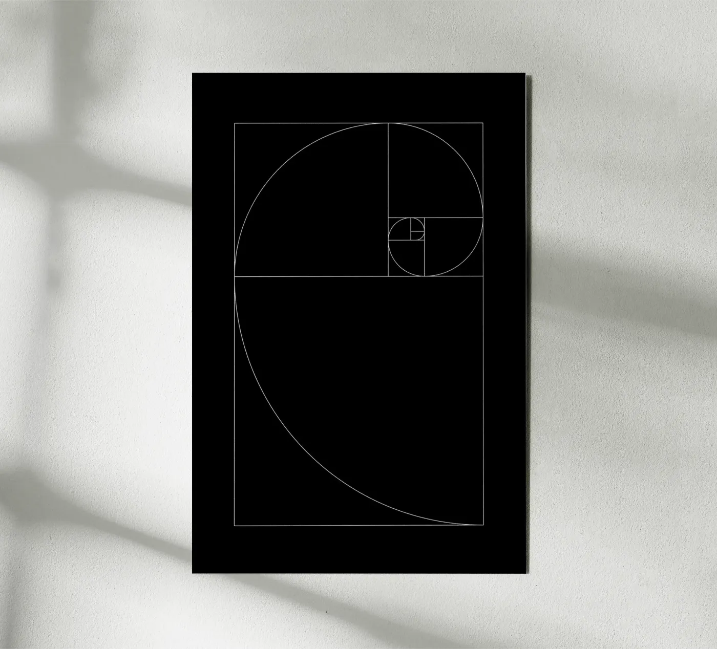 Fibonacci black pannello forex da Apolo Prints