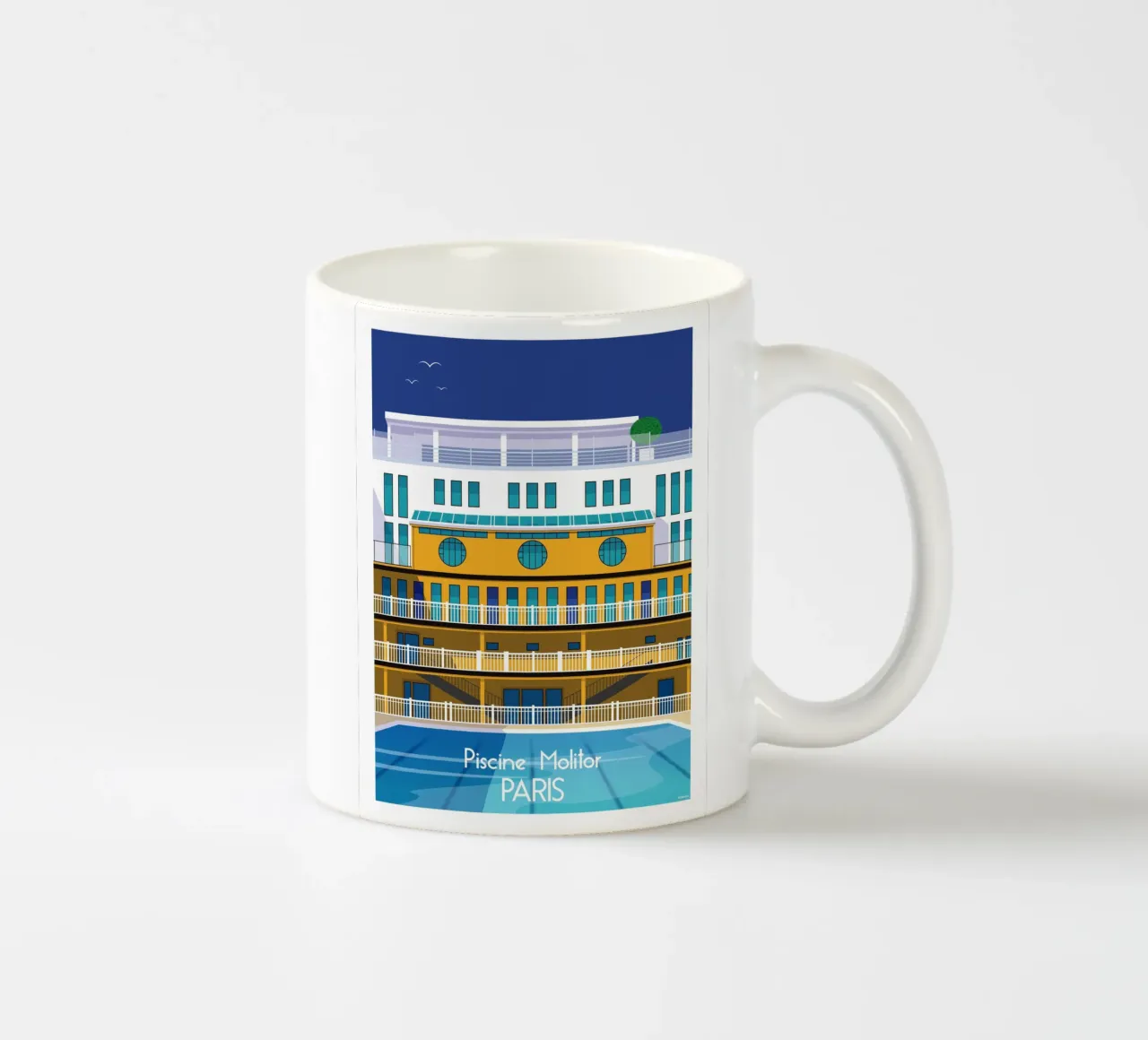 Paris Piscine Molitor tazza in ceramica da Raphaël Delerue