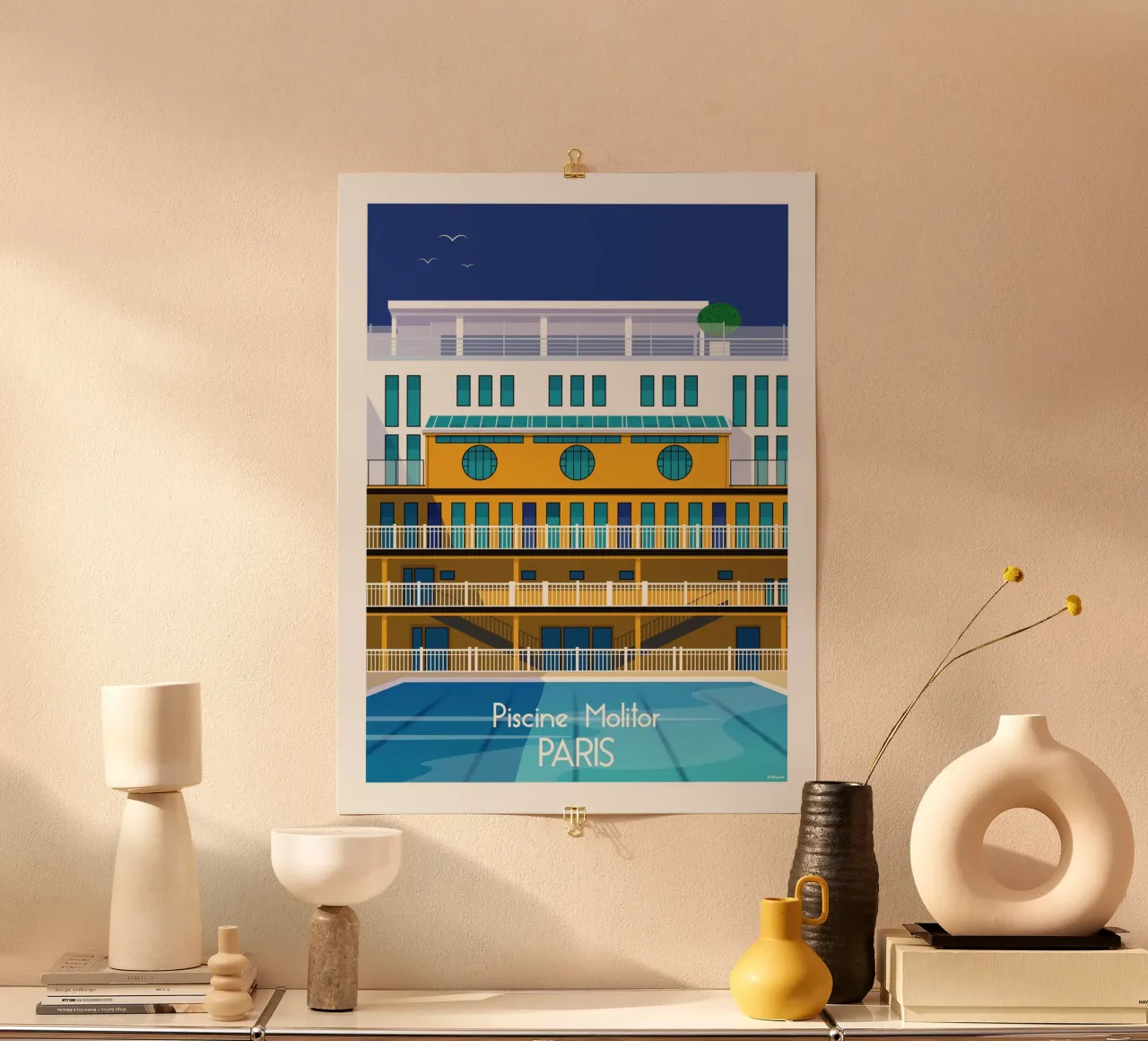 Paris Piscine Molitor carta hahnemühle da Raphaël Delerue