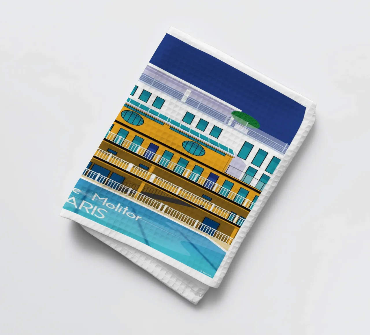 Paris Piscine Molitor canovaccio da cucina da Raphaël Delerue