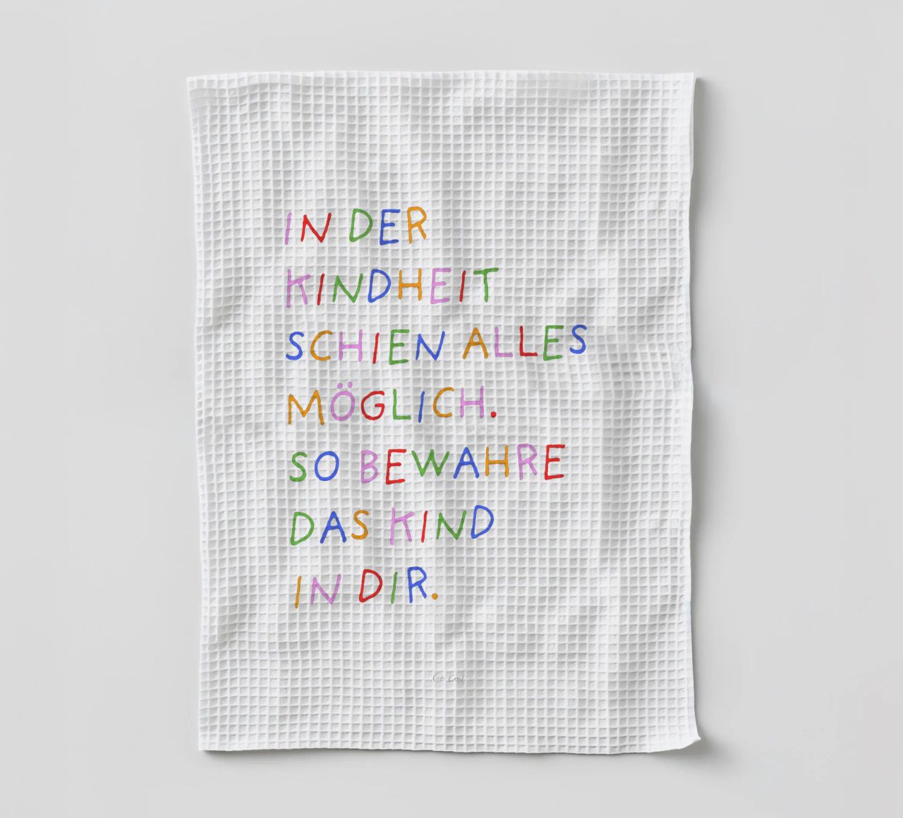 Bewahre das Kind in dir Geschirrtuch von Ohkimiko