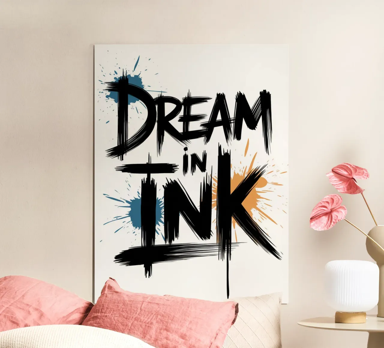 DREAM IN INK poster with plastic frame by logic