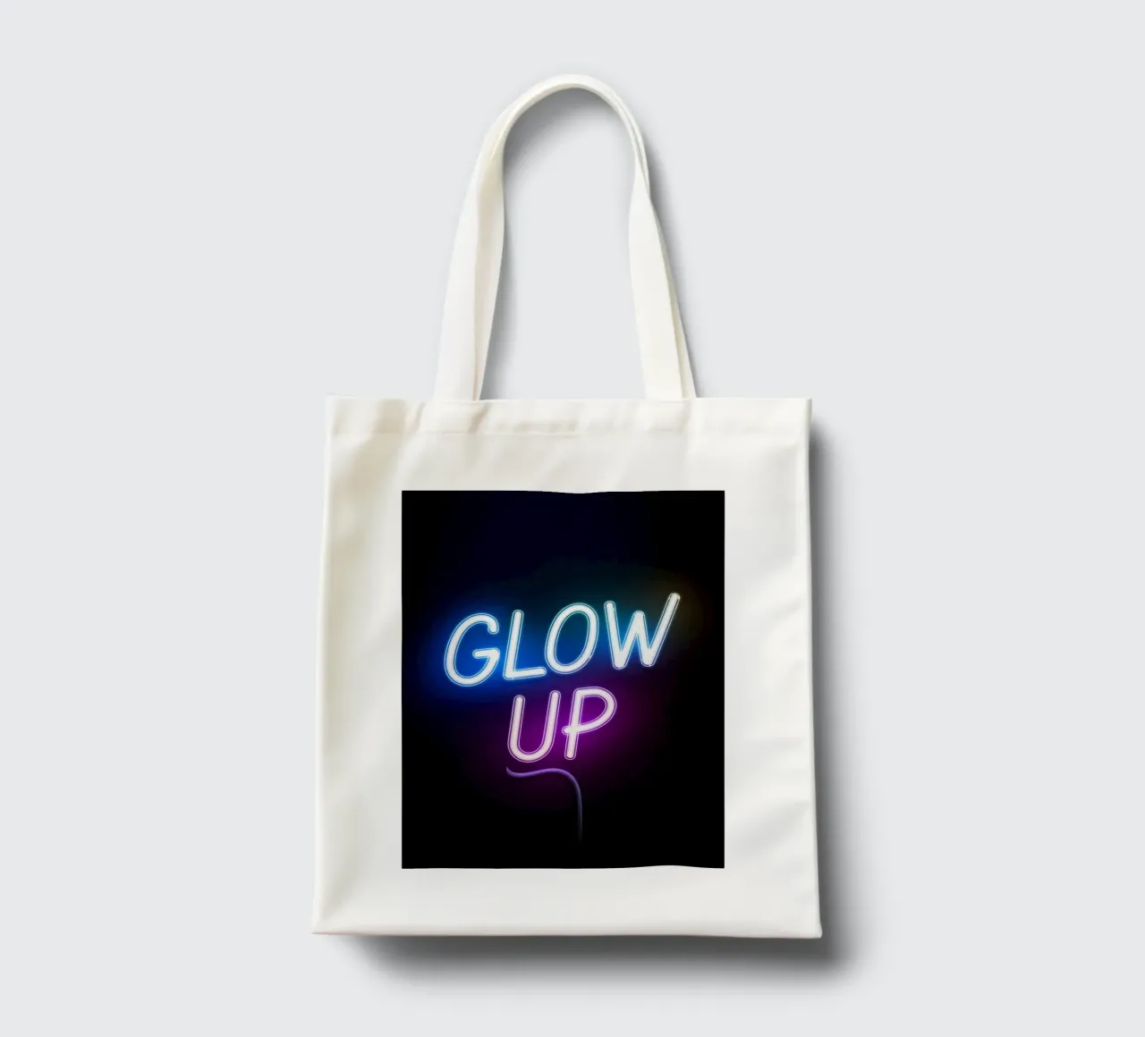 GLOW UP borsa in juta da logic
