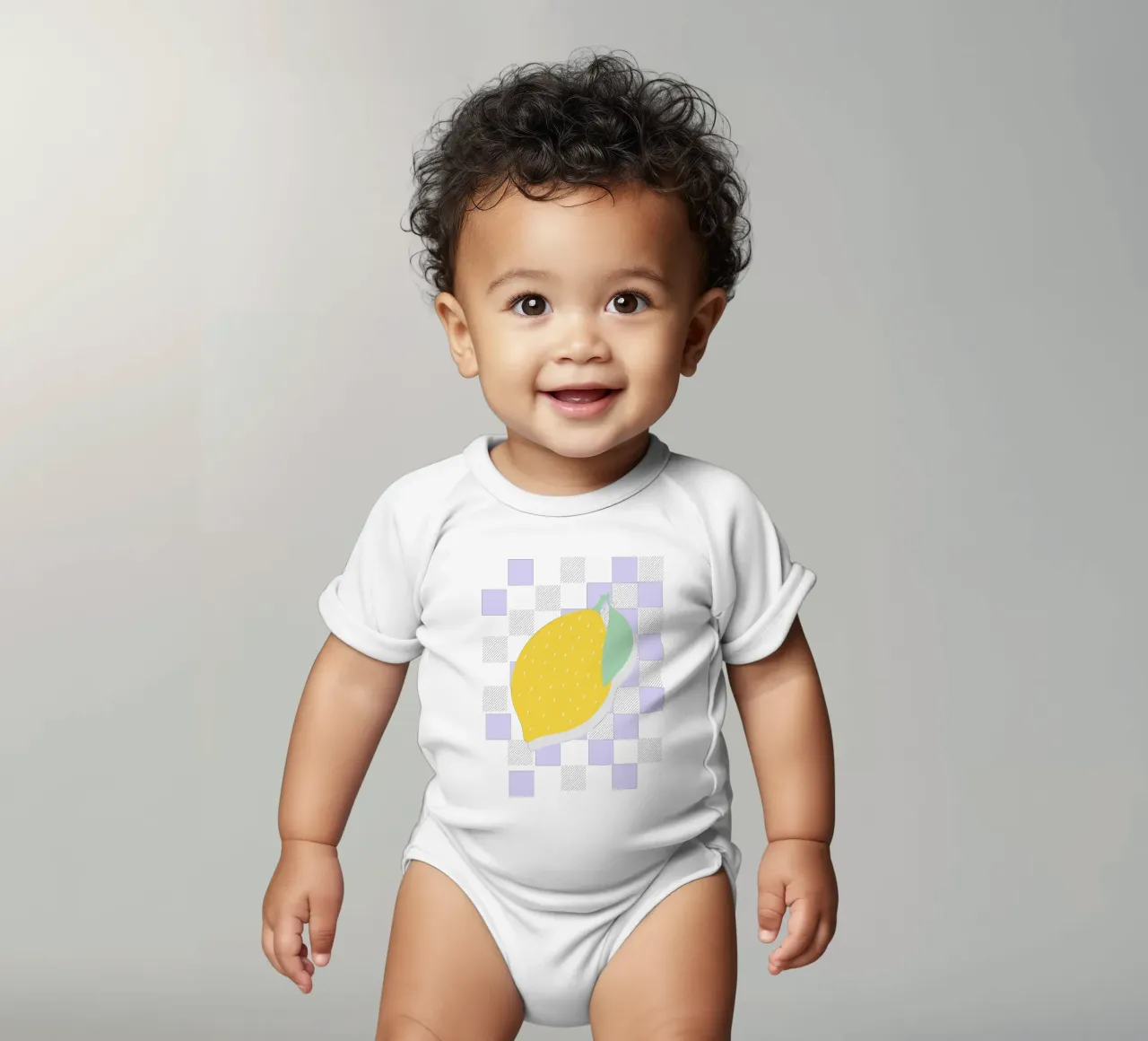 FRESH LEMON body neonato maniche corte da natural neutral