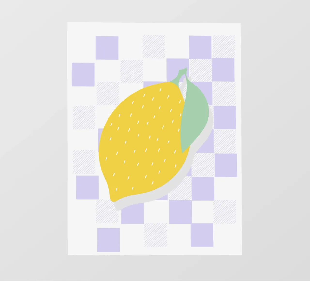 FRESH LEMON telo in pvc da natural neutral